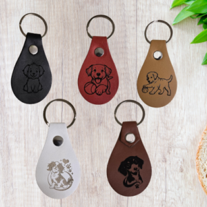 Leather Engraved Dog Keyrings: A Stylish Tribute to Your Furry Friend
