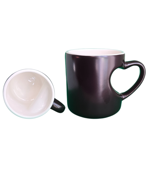 New 11oz Personalized Heart Shaped Handle Magic Mug - Image 8