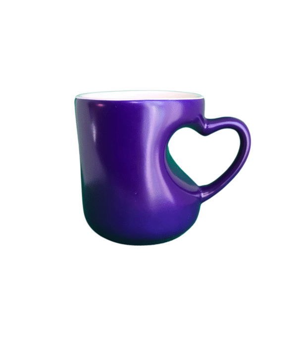 New 11oz Personalized Heart Shaped Handle Magic Mug - Image 5
